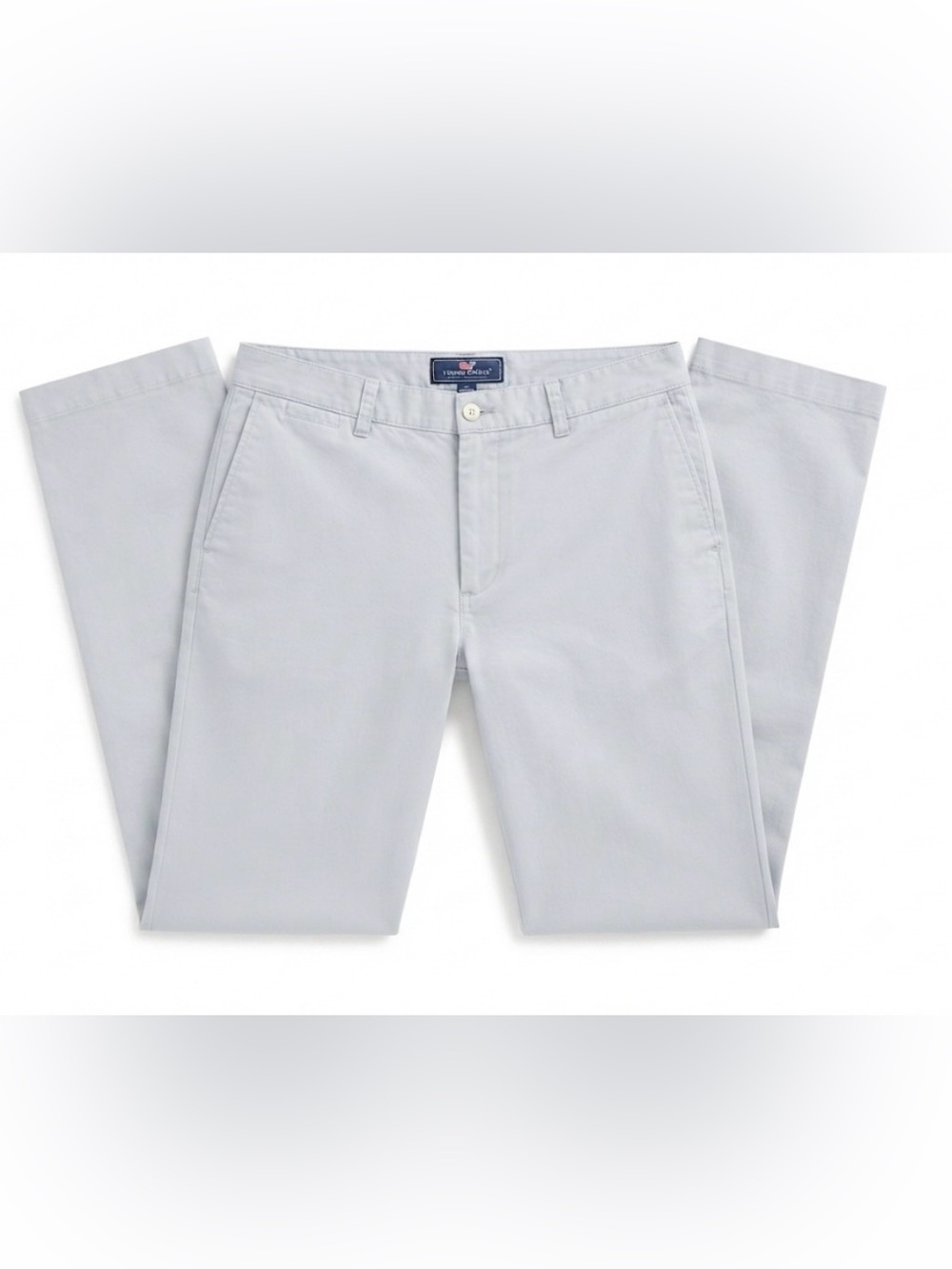 Mens Vineyard Vines Club Pants 34x32 Gray Slim Fit Chino Flat Front Casual